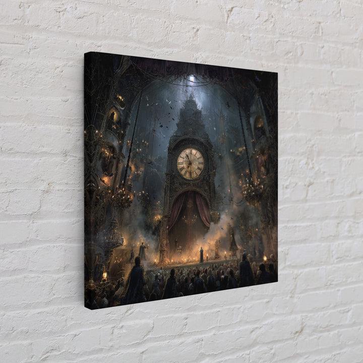 The Thirteenth Bell, Square Wall Art, Spooky Home Decor, Canvas Print, Halloween Wall Decor, Gothic Home Decor, Dark Fantasy Art