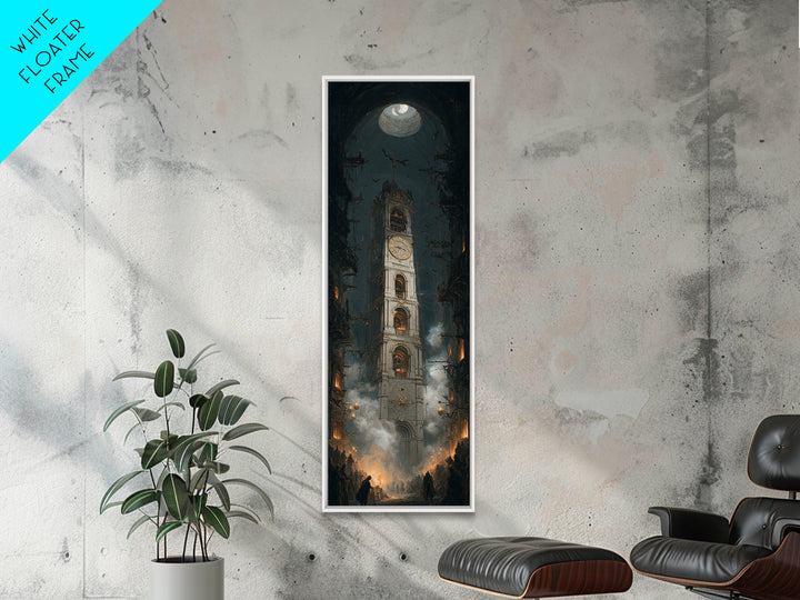 The Thirteenth Bell, Tall Narrow Wall Art, Dark Halloween Decor, Canvas Print, Halloween Wall Decor, Gothic Home Decor, Dark Fantasy Art