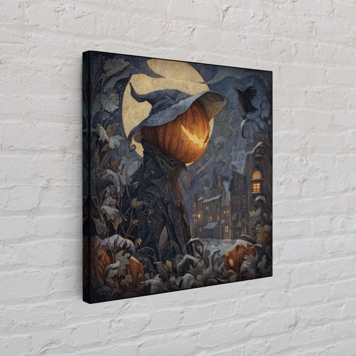 The First Frost Awakening, Square Wall Art, Dark Halloween Decor, Canvas Print, Halloween Wall Decor, Gothic Home Decor, Macabre Wall Art