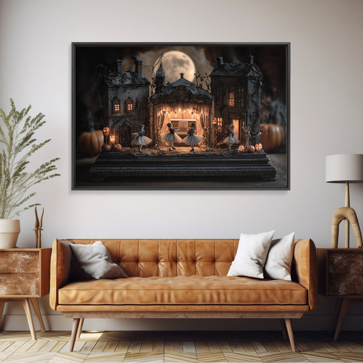 The Haunted Music Box, Landscape Wall Art, Spooky Home Decor, Canvas Print, Halloween Wall Decor, Gothic Home Decor, Statement Wall Art