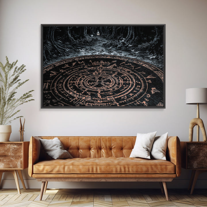 The Antique Spirit Board, Landscape Wall Art, Dark Halloween Decor, Canvas Print, Halloween Wall Decor, Gothic Home Decor, Macabre Wall Art