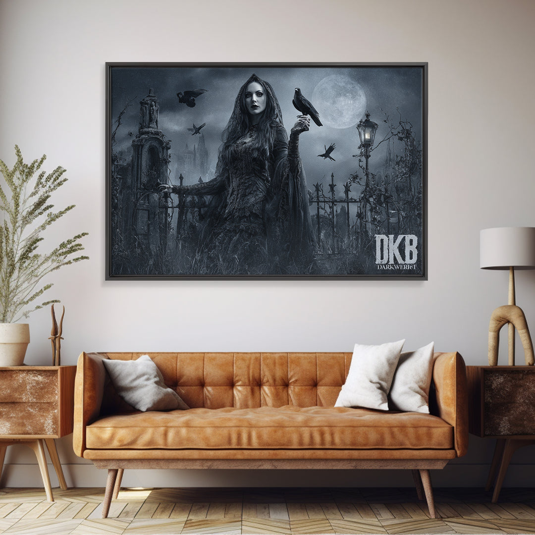 Gothic Romance, Landscape Wall Art, Spooky Home Decor, Canvas Print, Halloween Wall Decor, Gothic Home Decor, Collectible Wall Decor