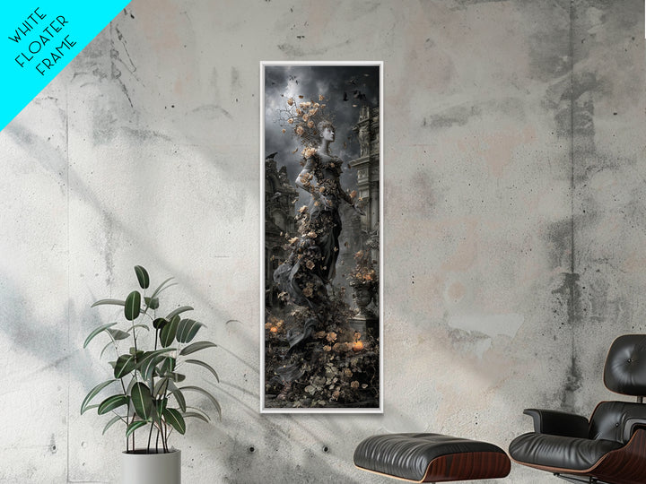 The Poison Garden, Tall Narrow Wall Art, Dark Halloween Decor, Canvas Print, Halloween Wall Decor, Gothic Home Decor, Spooky Wall Decor