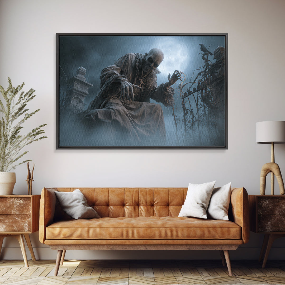 The Dream Eater, Landscape Wall Art, Spooky Home Decor, Canvas Print, Halloween Wall Decor, Gothic Home Decor, Halloween Wall Art