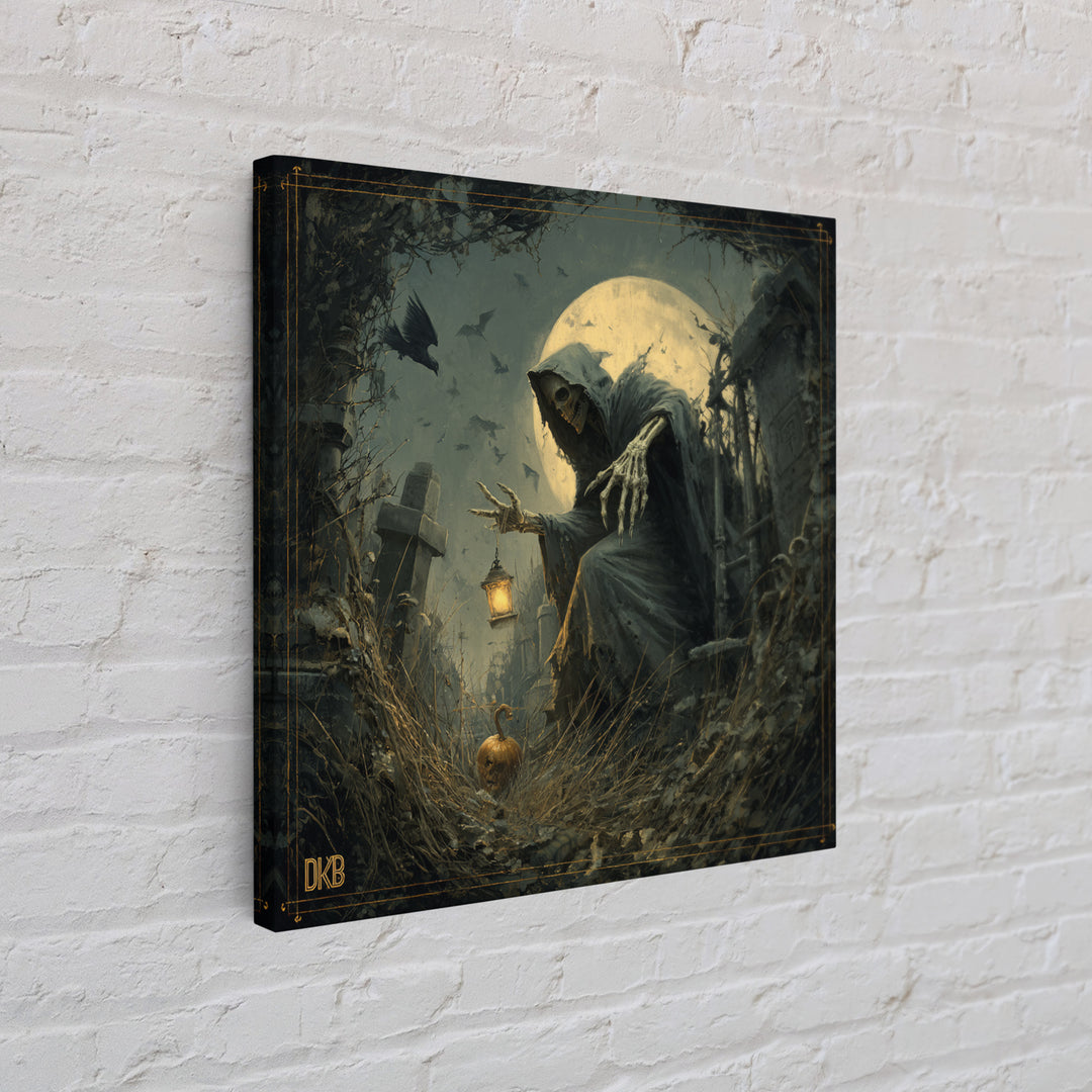 The Dream Eater, Square Wall Art, Spooky Home Decor, Canvas Print, Halloween Wall Decor, Gothic Home Decor, Spooky Wall Decor