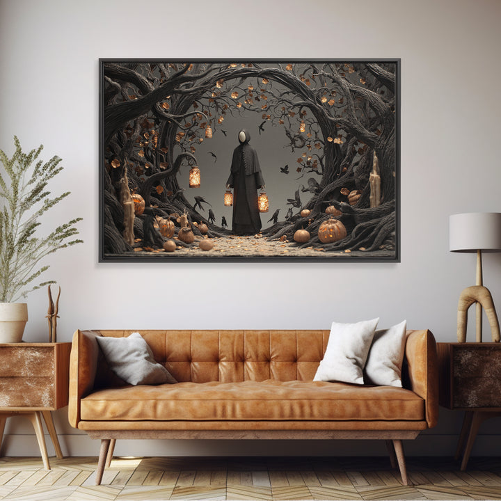 The Soul Collector, Landscape Wall Art, Dark Fantasy Wall Art, Canvas Print, Halloween Wall Decor, Gothic Home Decor, Macabre Wall Art