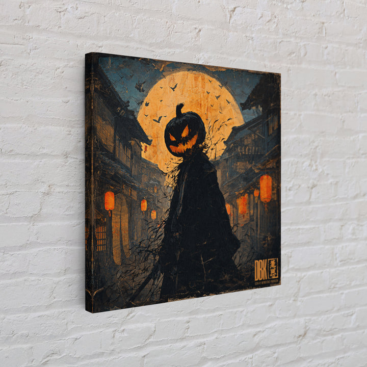 The Town Where Shadows Live, Square Wall Art, Macabre Wall Art, Framed Canvas Print, Halloween Wall Decor, Gothic Home Decor