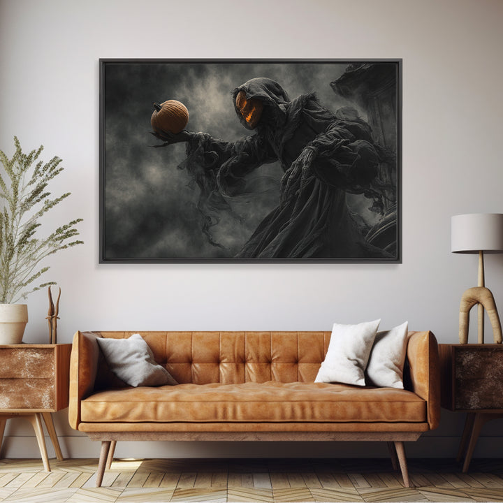 Halloween On Another Planet, Landscape Wall Art, Dark Halloween Decor, Canvas Print, Halloween Wall Decor, Gothic Home Decor