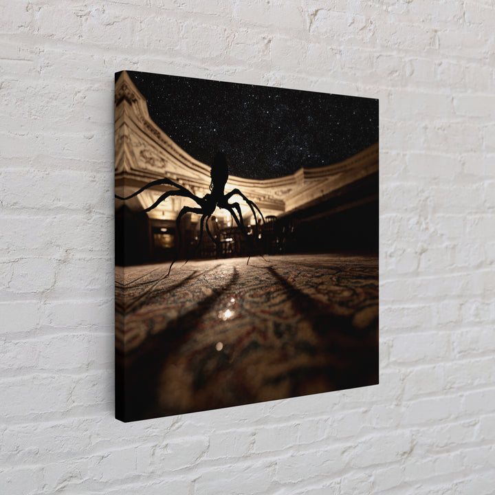The Crawler Beneath The Floor Of Stars, Square Wall Art, Haunted Gothic Art, Canvas Print, Halloween Wall Decor, Gothic Home Decor