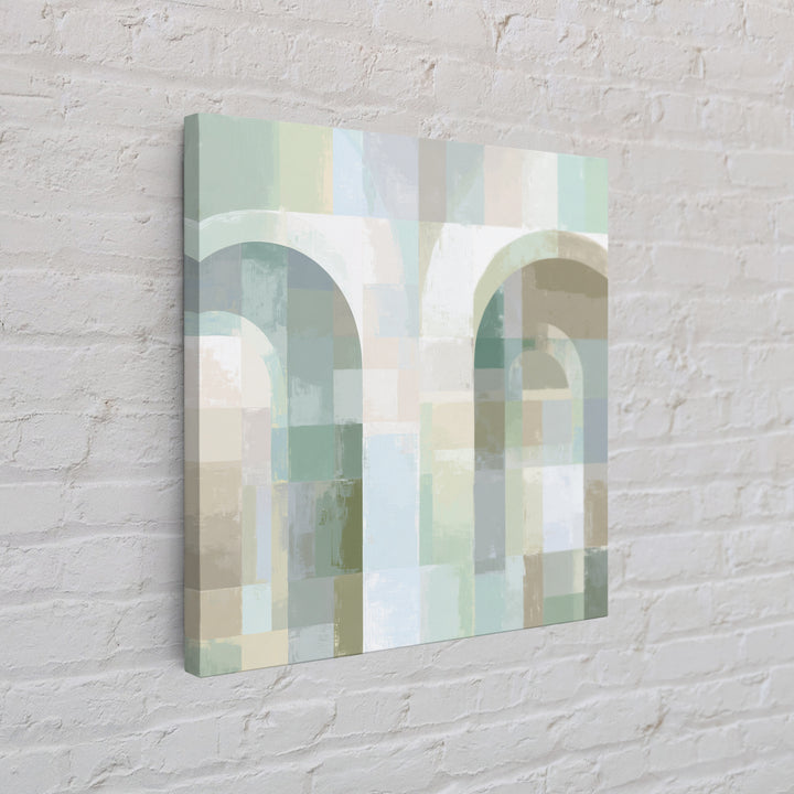Light Scandinavian Abstract Arches Canvas Print, Dental Office Art, Dental Art, Office Decor, Fine Art, Calm, Dental Gift, DOA-1x1-17