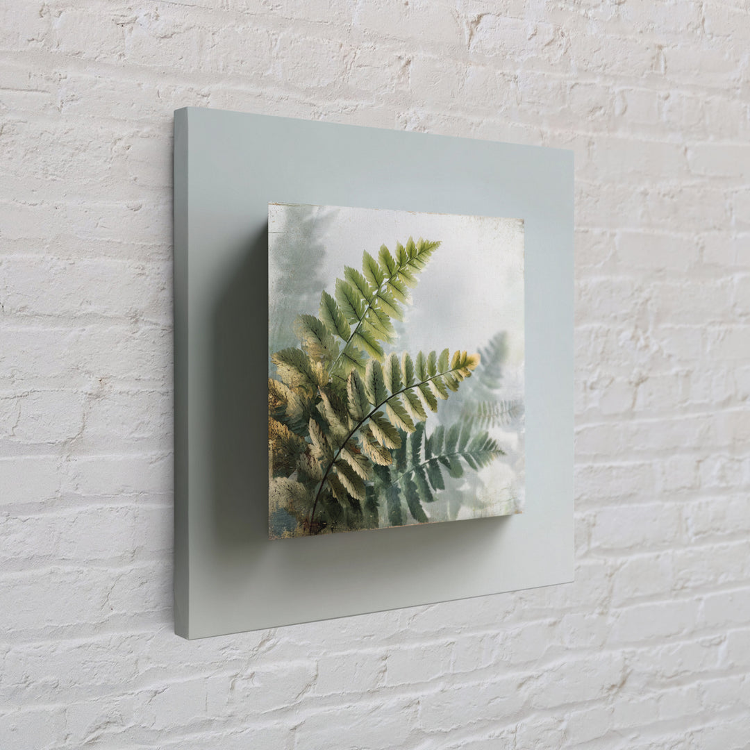 Botanical Fern Study Canvas Print, Dental Office Art, Dental, Office Decor, Fine Art, Calm, Tooth Art, Dentistry Art, DOA-1x1-19