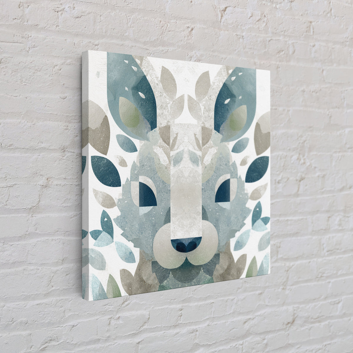 Cheerful Animal Dentist Themed Character Without Text Canvas Print, Dental Office Art, Motivational Poster, Office Decor, Calm, DOA-1x1-2