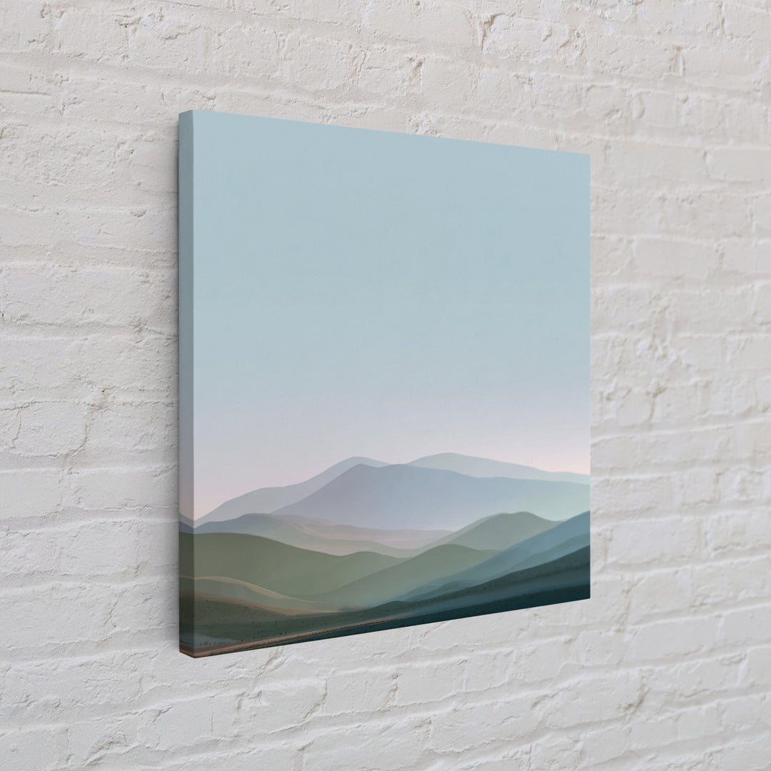 Soft Gradient Sunrise Canvas Print, Dental Office Art, Digital Print, Office Decor, Fine Art, Calm, Medical Office Decor, DOA-1x1-20