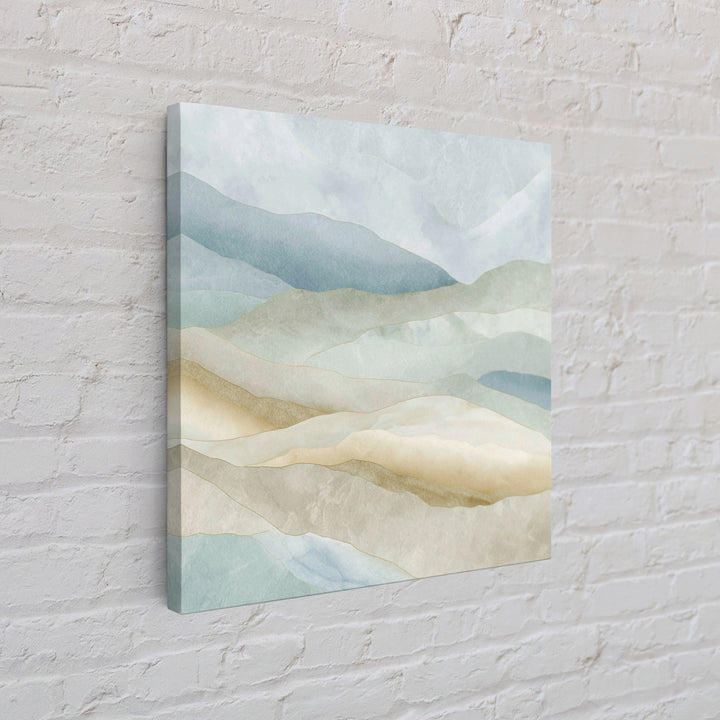Clean Marble Texture Framed Canvas Print, Dental Office Art, Dentistry Art, Office Decor, Watercolor Art, Calm, Fine Art Print, DOA-1x1-24