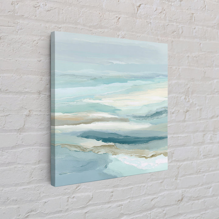 Calming Abstract Ocean Waves Canvas Print, Dental Office Art, Printable Digital, Office Decor, Fine Art, Calm, Neutral Decor, DOA-1x1-25