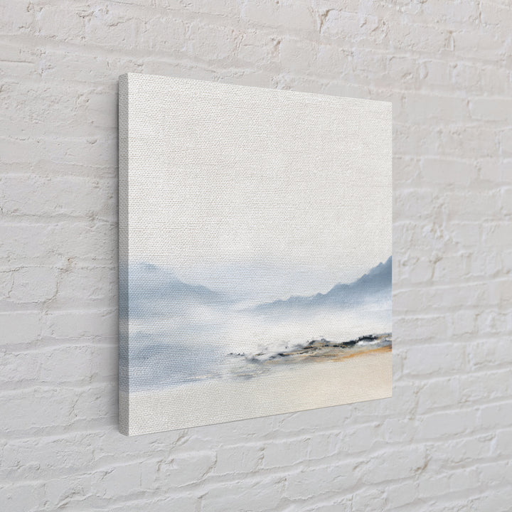 Gentle Mountain Landscape Framed Canvas Print, Dental Office Art, Unique Wall Art, Office Decor, Calm, Dental Assistant, DOA-1x1-28