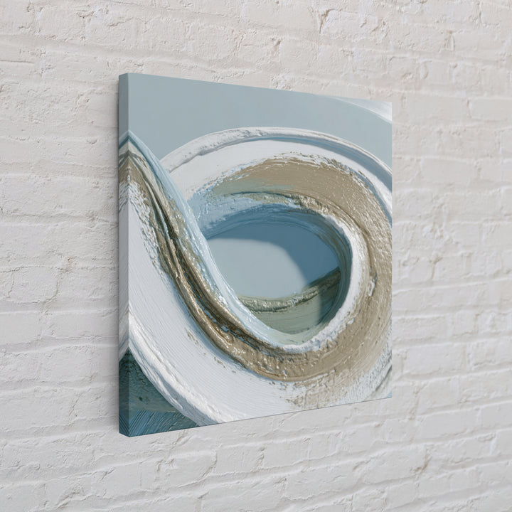 Minimal Smile Curve Abstract Framed Canvas Print, Dental Office Art, Tooth Art, Office Decor, Abstract Art, Calm, Modern Decor, DOA-1x1-29