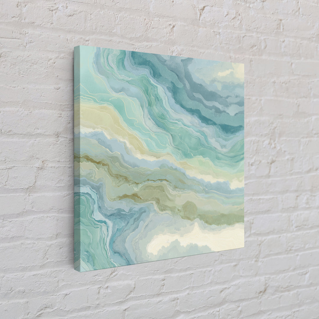 Abstract Water Ripple Pattern Framed Canvas Print, Dental Office Art, Medical Decor, Office Decor, Fine Art, Calm, Home Decor, DOA-1x1-37