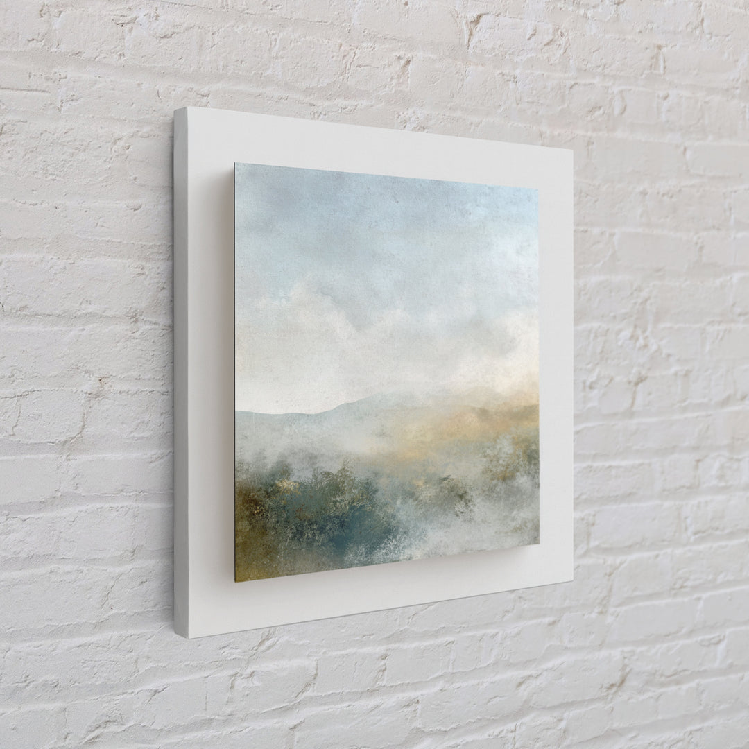 Soft Gradient Sunrise Framed Canvas Print, Dental Office Art, Motivational Poster, Office Decor, Fine Art, Calm, Dentistry Art, DOA-1x1-44