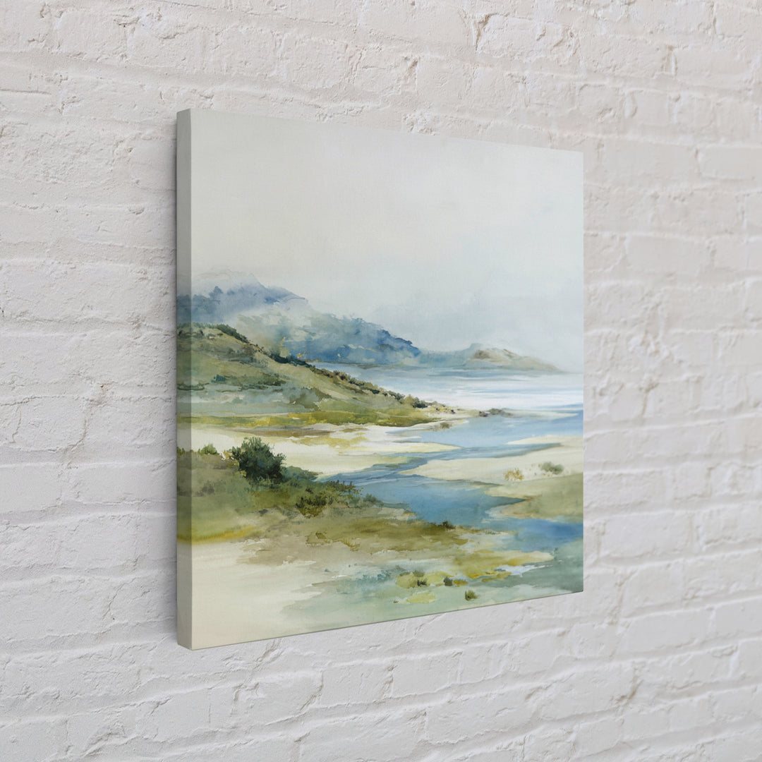 Quiet Coastal Dunes Framed Canvas Print, Dental Office Art, Dental Hygiene, Office Decor, Fine Art, Calm, Medical Office Art, DOA-1x1-46