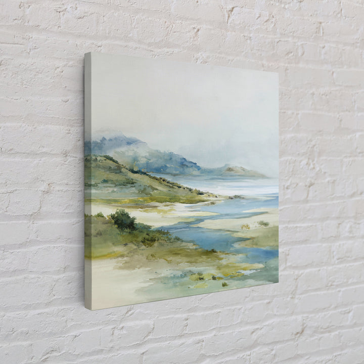Quiet Coastal Dunes Framed Canvas Print, Dental Office Art, Dental Hygiene, Office Decor, Fine Art, Calm, Medical Office Art, DOA-1x1-46