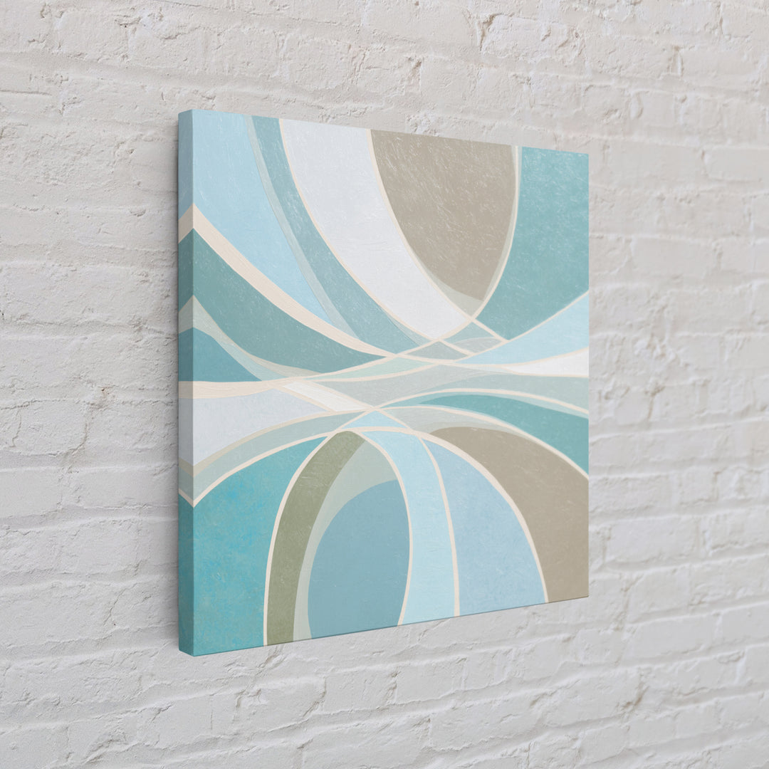Minimal Smile Curve Abstract Canvas Print, Dental Office Art, Medical Art, Office Decor, Abstract Art, Calm, Medical Office Art, DOA-1x1-5
