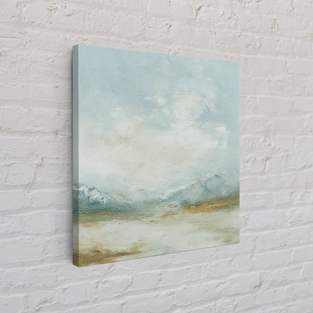 Gentle Mountain Landscape Canvas Print, Dental Office Art, Dental Hygienist, Office Decor, Fine Art, Calm, Statement Artwork, DOA-1x1-76