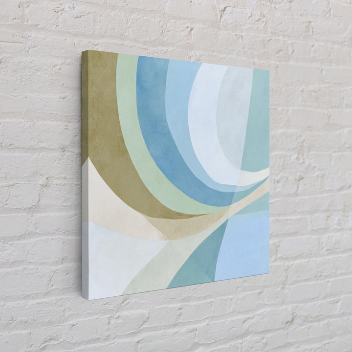 Minimal Smile Curve Abstract Canvas Print, Dental Office Art, Office Decor, Fine Art, Calm, Art Print, Room Decor, DOA-1x1-77