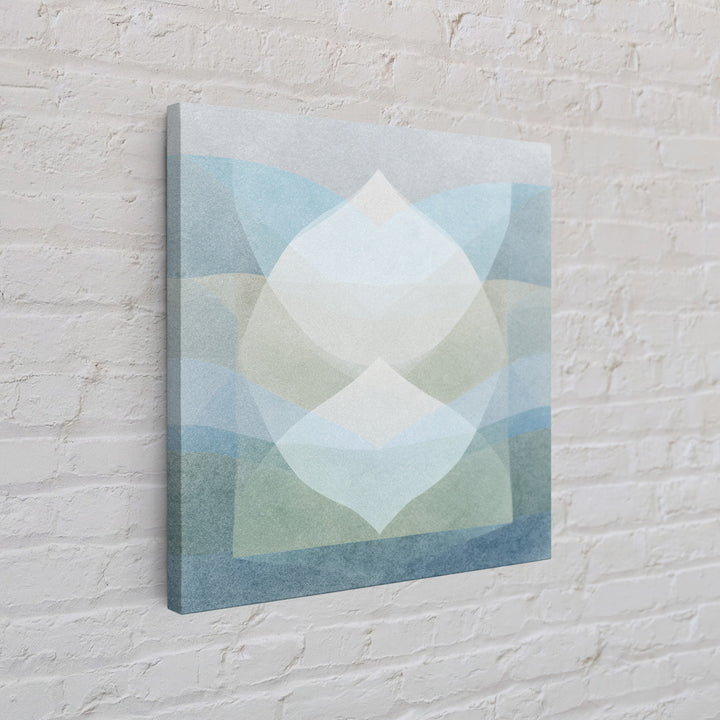 Clean Geometric Art Framed Canvas Print, Dental Office Art, Minimalist Wall Art, Office Decor, Fine Art, Calm, Dental Decor, DOA-1x1-8