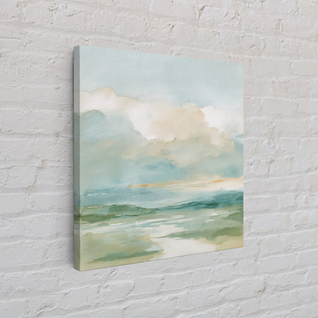 Peaceful Clouds over Open Meadow Canvas Print, Dental Office Art, Dental Office, Office Decor, Oil Painting, Calm, Room Decor, DOA-1x1-81