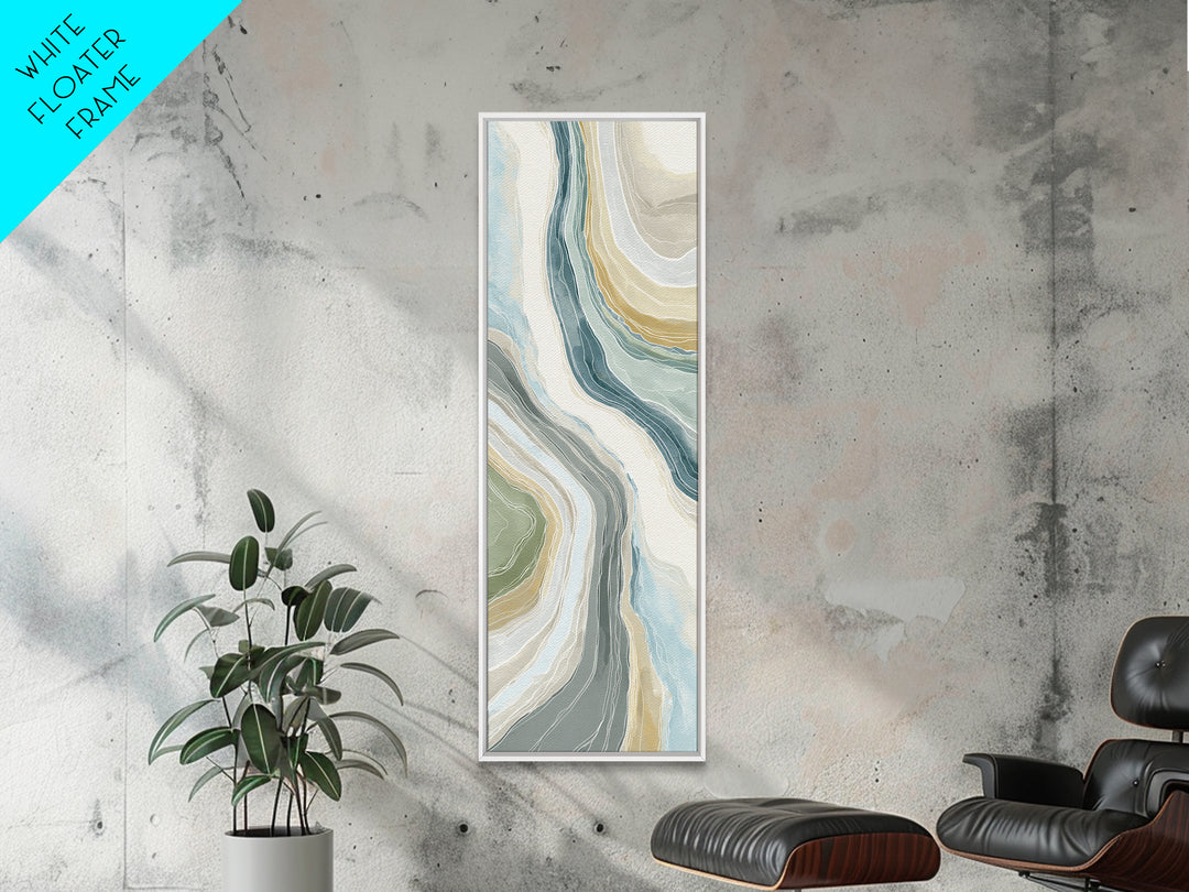 Clean Marble Texture Canvas Print, Dental Office Art, Dental Decor, Office Decor, Oil Painting, Calm, Wall Decor, Neutral Decor, DOA-1x3-12
