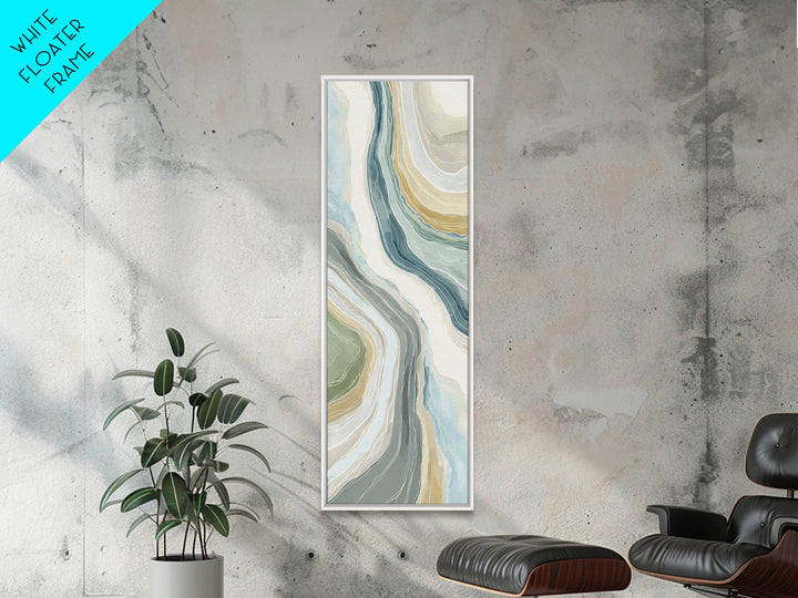 Clean Marble Texture Canvas Print, Dental Office Art, Dental Decor, Office Decor, Oil Painting, Calm, Wall Decor, Neutral Decor, DOA-1x3-12