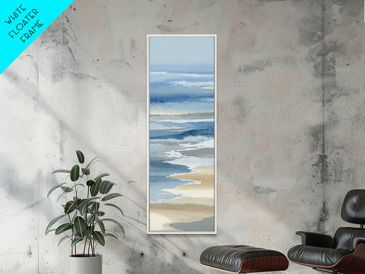 Calming Abstract Ocean Waves Canvas Print, Dental Office Art, Printable Digital, Office Decor, Oil Painting, Calm, DOA-1x3-13