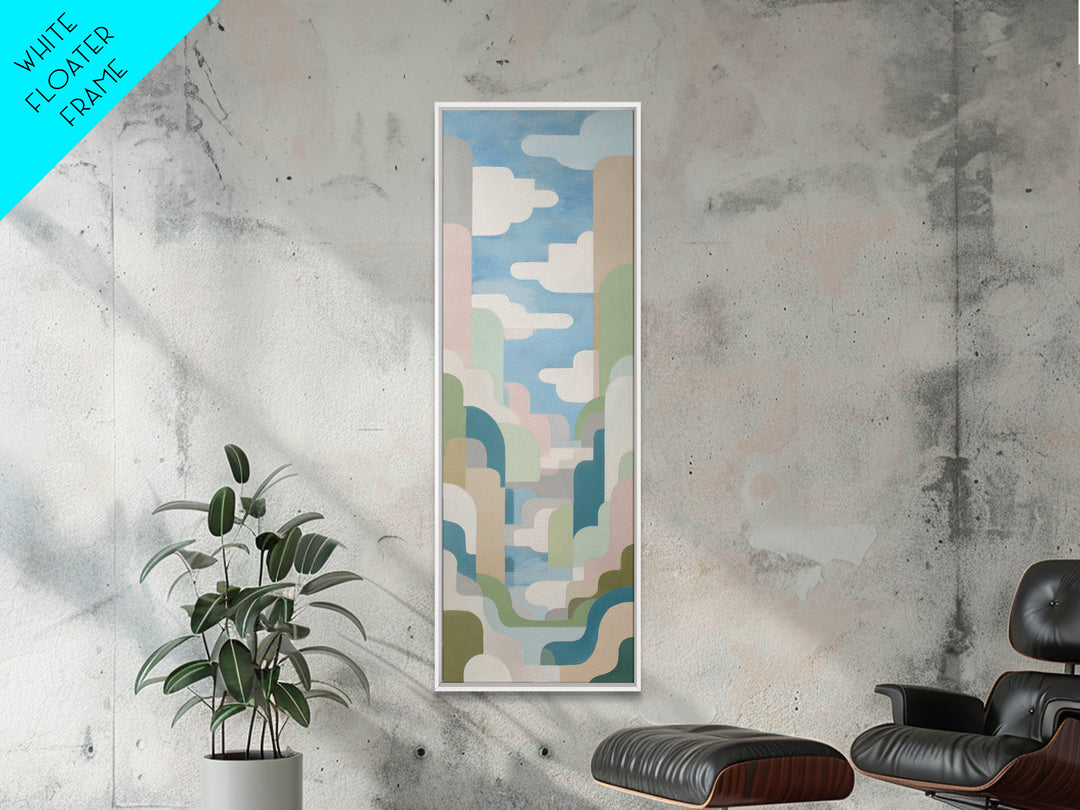 Playful Tooth Shaped Character Canvas Print, Dental Office Art, Medical Office Decor, Office Decor, Calm, Medical Office Art, DOA-1x3-18