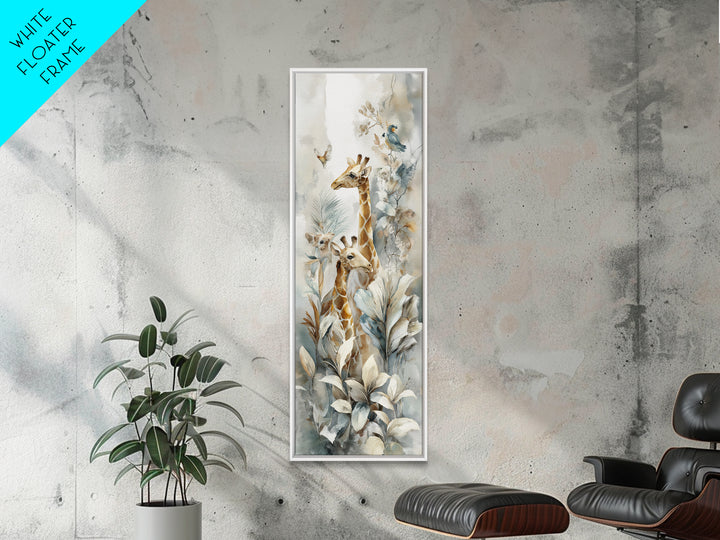 Happy Jungle Animals Canvas Print, Dental Office Art, Dental Art, Office Decor, Fine Art, Calm, Dental Gift, Dentist Art, DOA-1x3-2