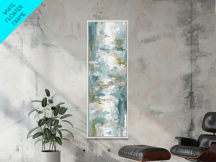 Clean Geometric Art Framed Canvas Print, Dental Office Art, Tooth Art, Office Decor, Calm, Modern Decor, Fine Art Print, DOA-1x3-20