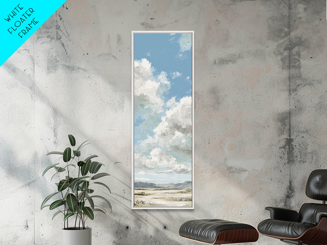 Peaceful Clouds over Open Meadow Canvas Print, Dental Office Art, Medical Office Decor, Office Decor, Fine Art, Calm, DOA-1x3-21