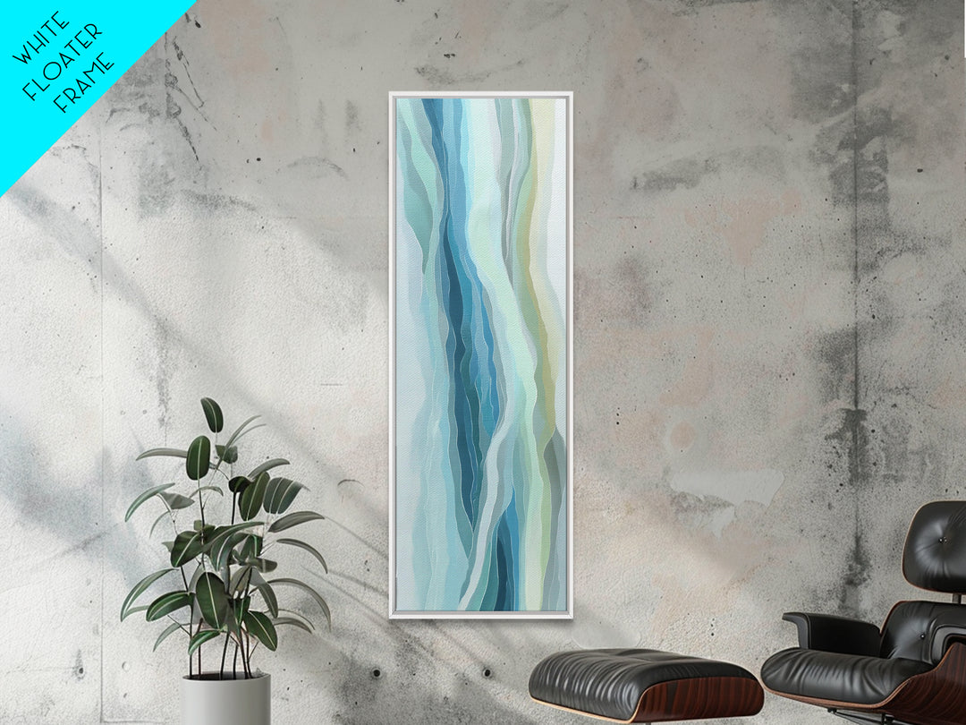 Abstract Water Ripple Pattern Canvas Print, Dental Office Art, Fine Art Print, Office Decor, Abstract Art, Calm, DOA-1x3-25
