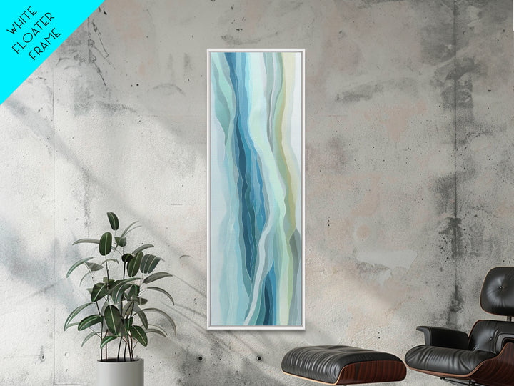 Abstract Water Ripple Pattern Canvas Print, Dental Office Art, Fine Art Print, Office Decor, Abstract Art, Calm, DOA-1x3-25