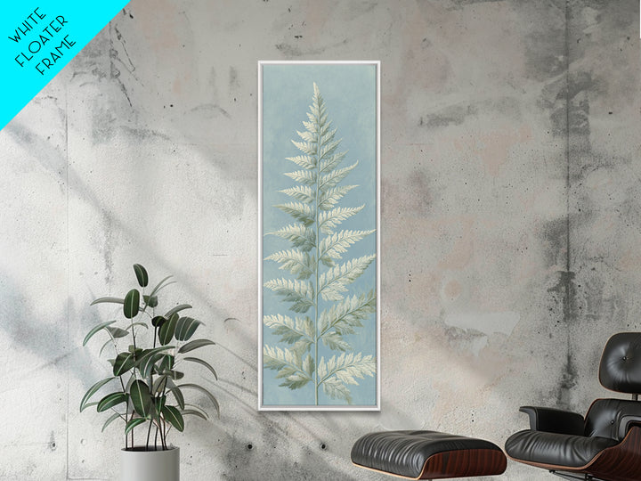 Botanical Fern Study Framed Canvas Print, Dental Office Art, Medical Office Art, Office Decor, Fine Art, Calm, DOA-1x3-31