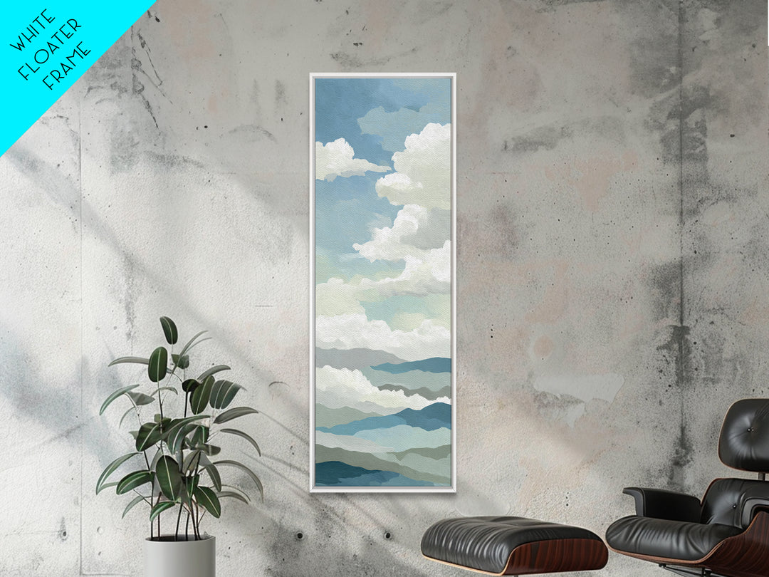 Clean Geometric Art Canvas Print, Dental Office Art, Office Decor, Fine Art, Calm, Art Print, Room Decor, Textured Painting, DOA-1x3-44