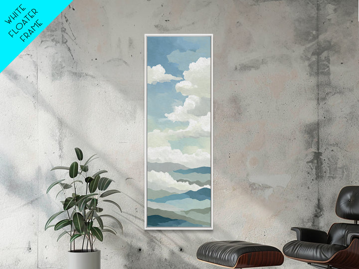 Clean Geometric Art Canvas Print, Dental Office Art, Office Decor, Fine Art, Calm, Art Print, Room Decor, Textured Painting, DOA-1x3-44