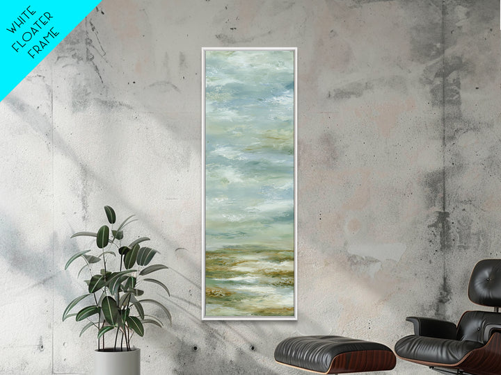 Peaceful Clouds over Open Meadow Framed Canvas Print, Dental Office Art, Dentistry Art, Office Decor, Fine Art, Calm, DOA-1x3-45