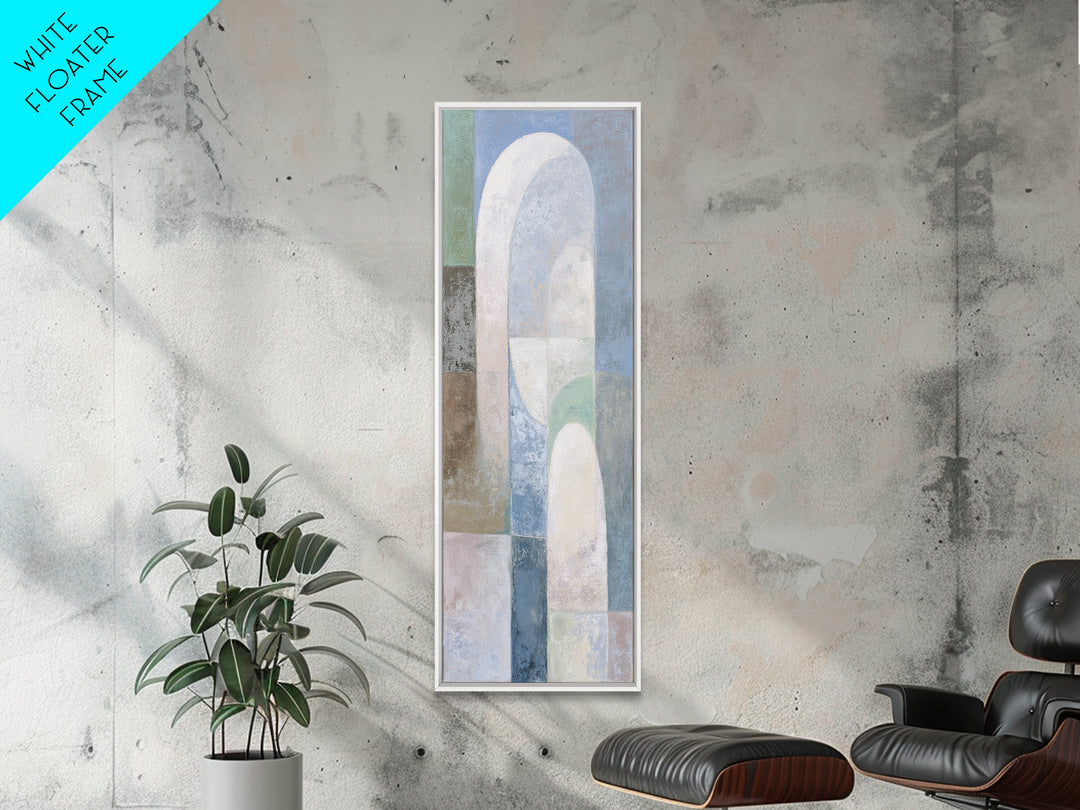 Light Scandinavian Abstract Arches Canvas Print, Dental Office Art, Dental Art, Office Decor, Abstract Art, Calm, Dental Gift, DOA-1x3-5
