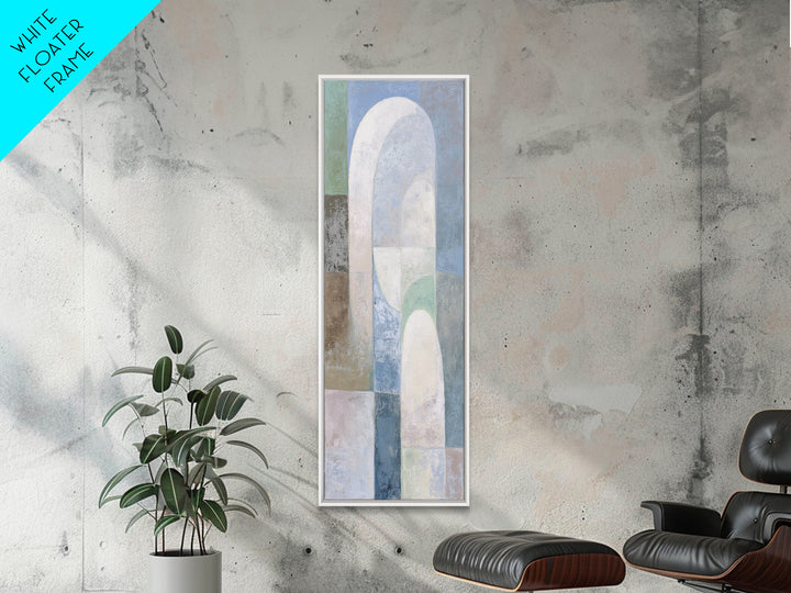 Light Scandinavian Abstract Arches Canvas Print, Dental Office Art, Dental Art, Office Decor, Abstract Art, Calm, Dental Gift, DOA-1x3-5