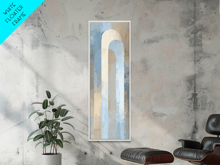 Light Scandinavian Abstract Arches Framed Canvas Print, Dental Office Art, Dental Assistant, Office Decor, Abstract Art, Calm, DOA-1x3-53