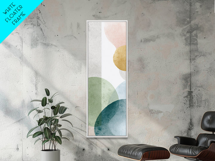 Simple Rainbow Pastel Shapes for Children Canvas Print, Dental Office Art, Dental Decor, Office Decor, Fine Art, Calm, DOA-1x3-57