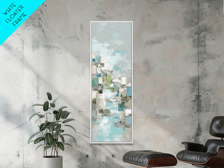 Clean Geometric Art Canvas Print, Dental Office Art, Luxury Decor, Office Decor, Abstract Art, Calm, Office Wall Art, DOA-1x3-68