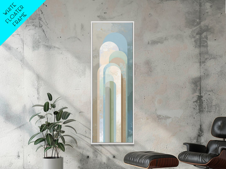 Light Scandinavian Abstract Arches Canvas Print, Dental Office Art, Science Art, Office Decor, Fine Art, Calm, Boho Decor, DOA-1x3-77