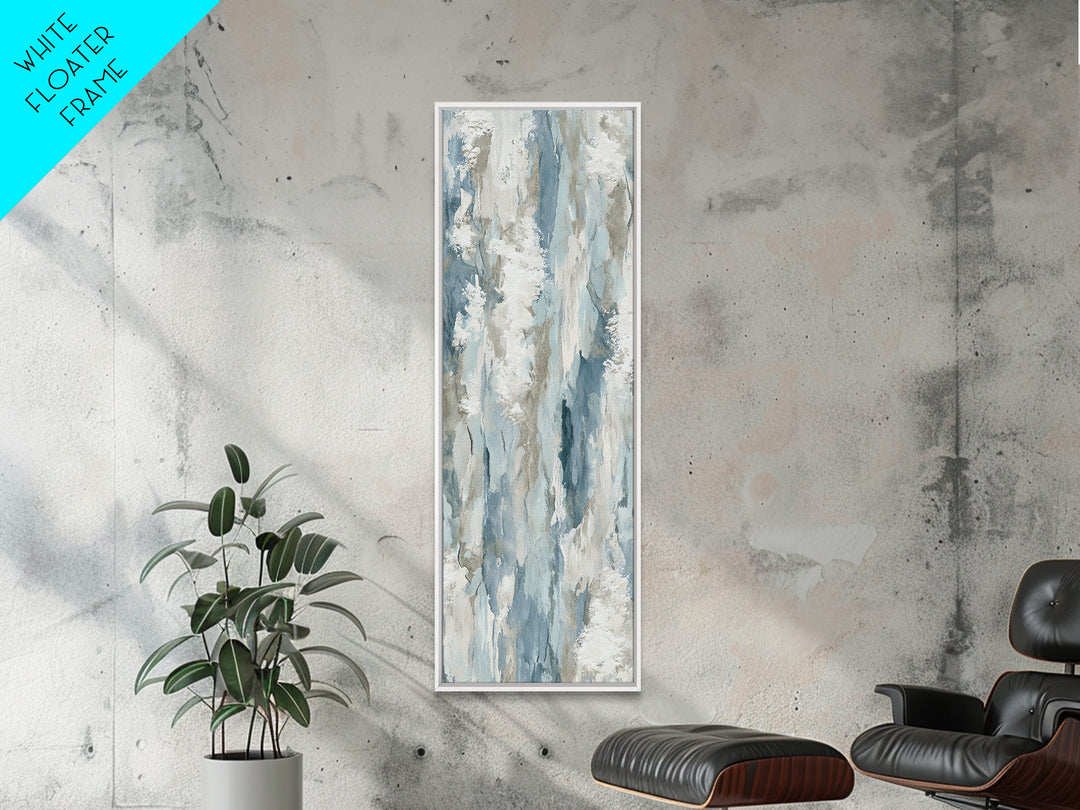 Clean Marble Texture Framed Canvas Print, Dental Office Art, Boho Decor, Office Decor, Fine Art, Calm, Digital Print, DOA-1x3-84